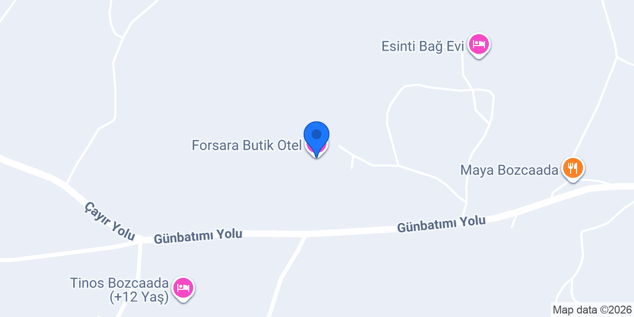Forsara Butik Otel konumu