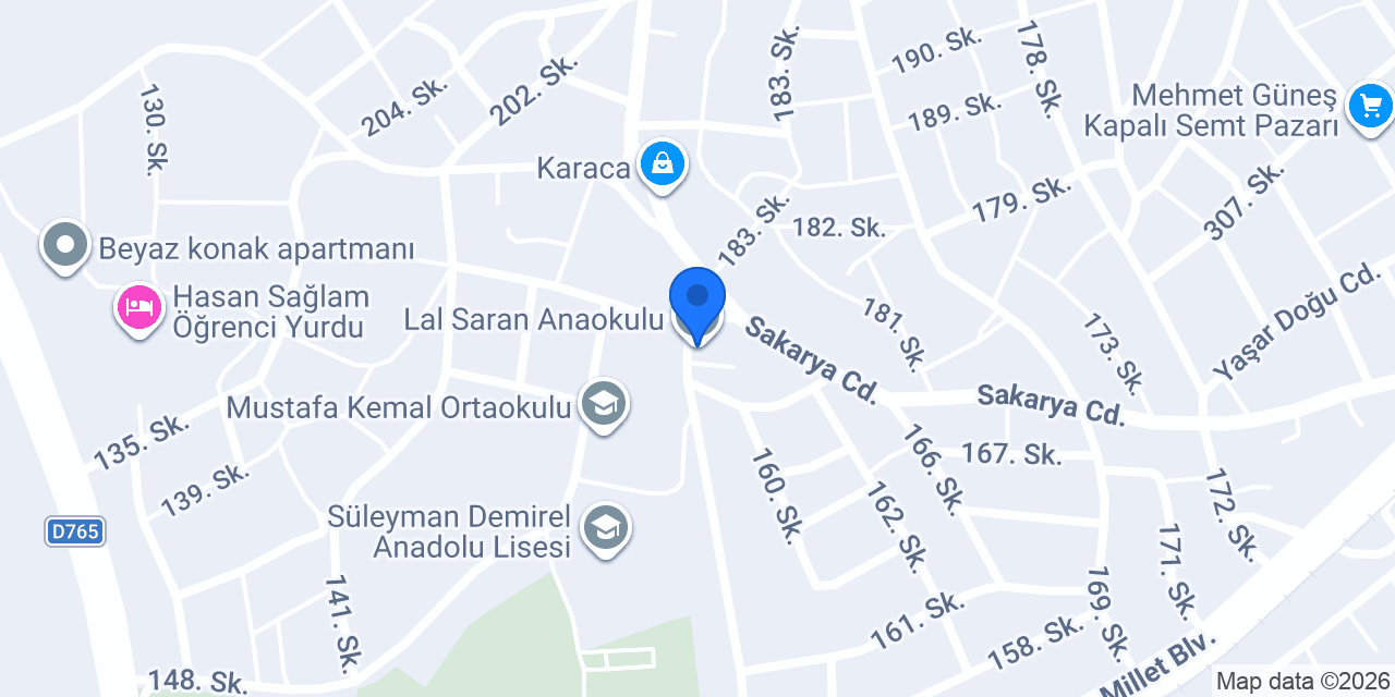 Lal Saran Anaokulu konumu