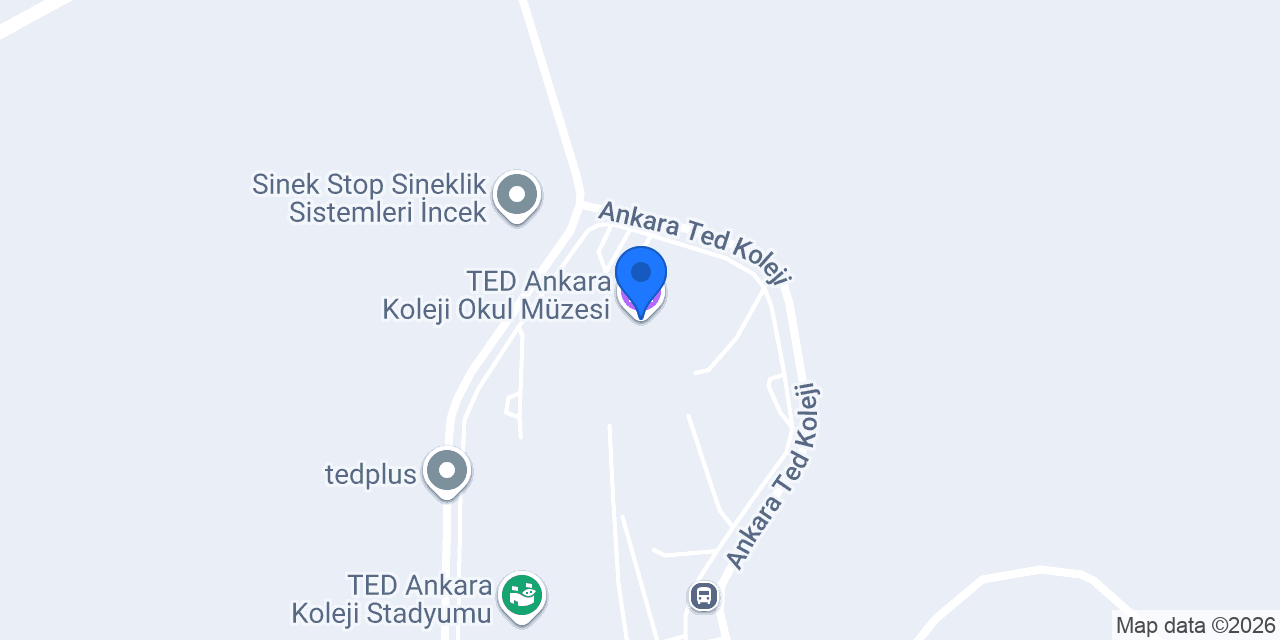 TED Ankara Koleji Okul Müzesi konumu