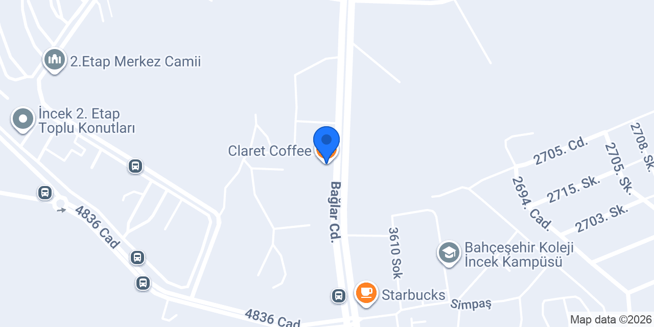 Claret Coffee konumu