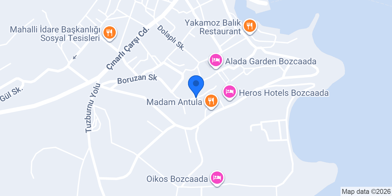 Elit Otel Bozcaada konumu