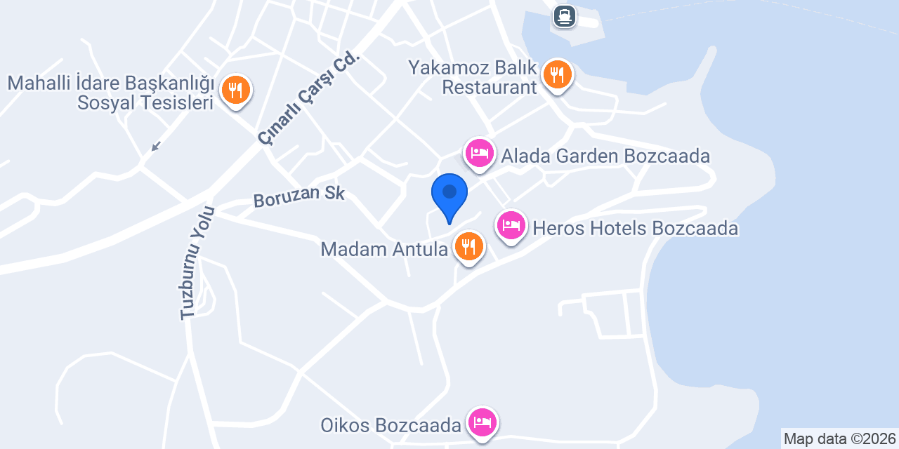 Berrin Otel konumu