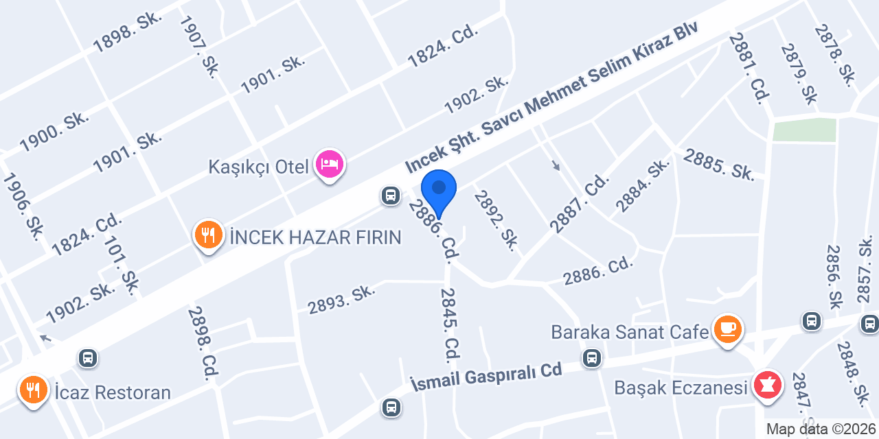 İncek oto lastik konumu