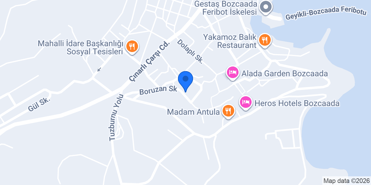 İlyada Otel konumu