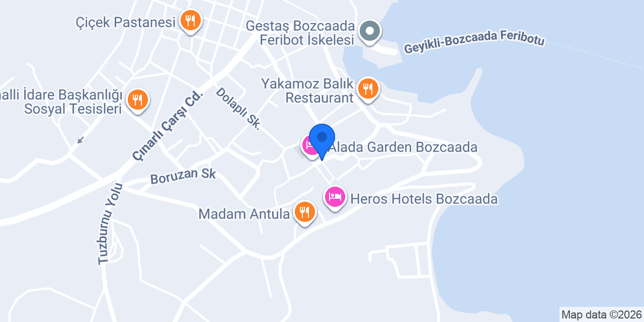 OTEL MERYEM ANA konumu