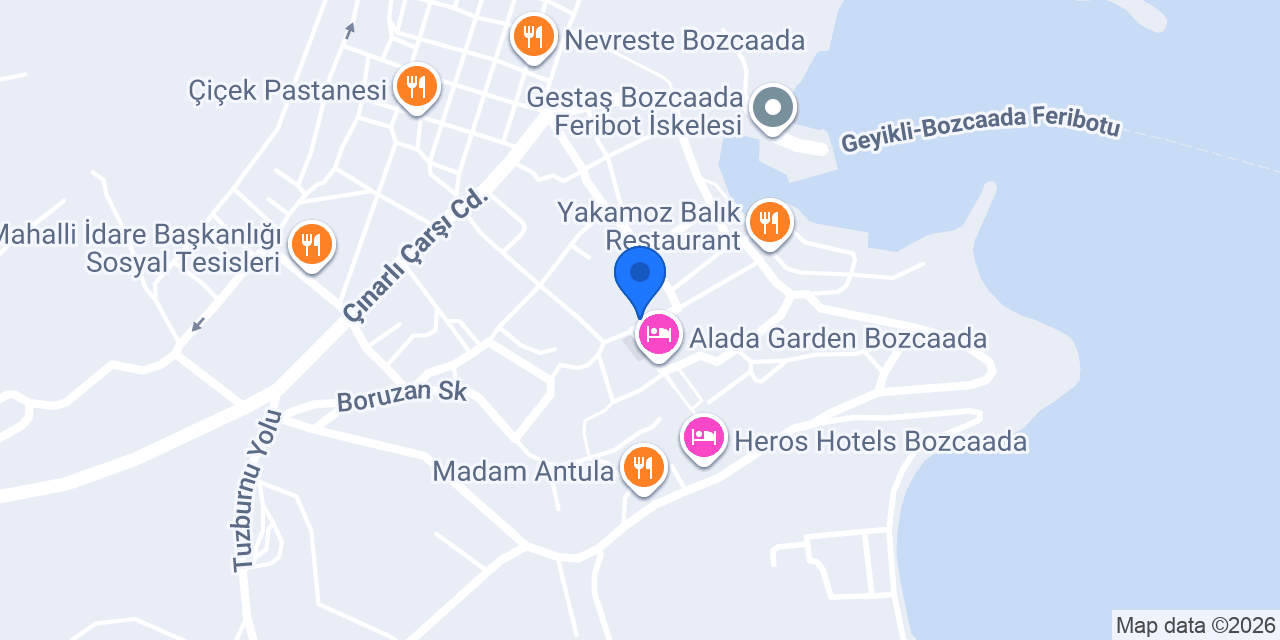 Lime Bozcaada konumu