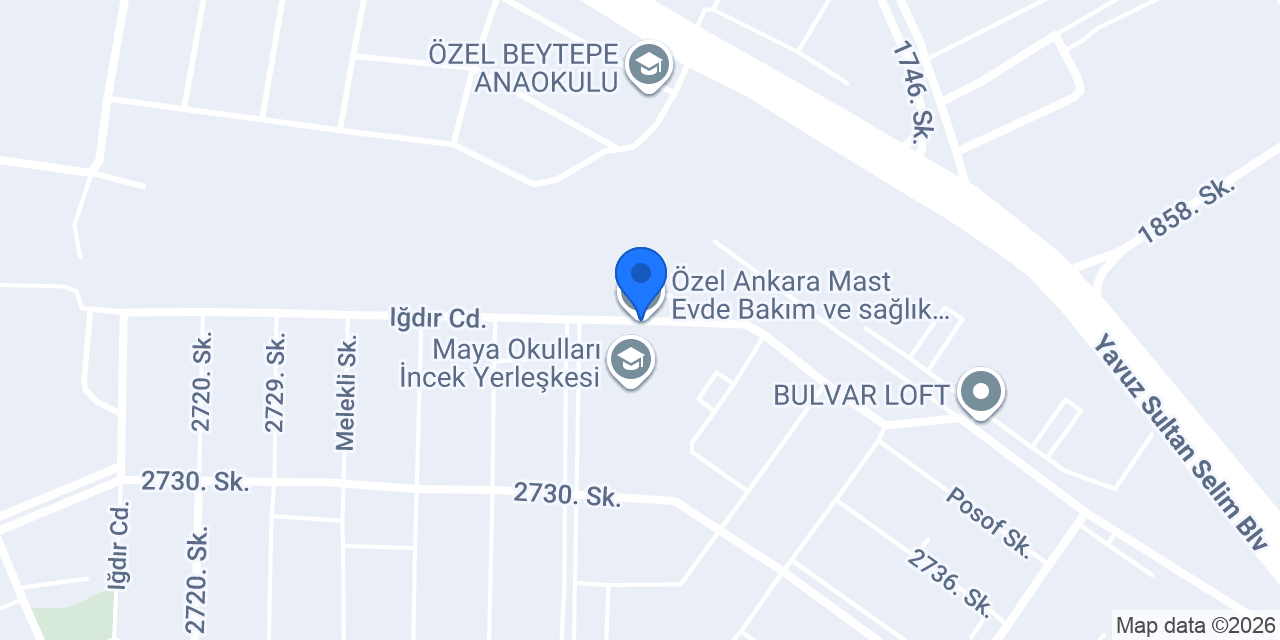 Özel Ankara Mast Evde Bakım ve sağlık Hizmetleri konumu