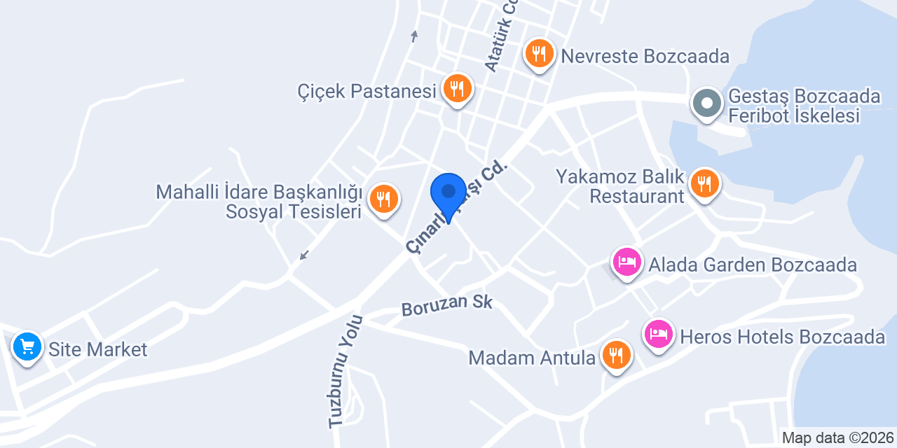 Bozcaada Ünal Rent konumu