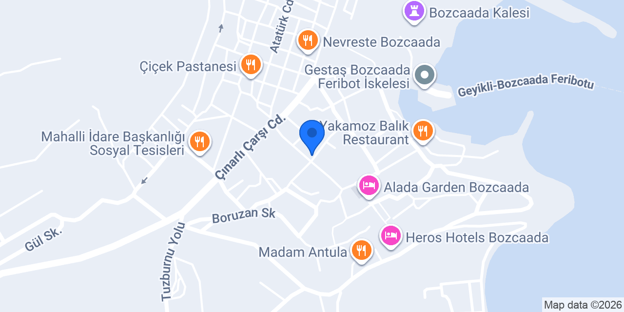 İrinikos Otel konumu
