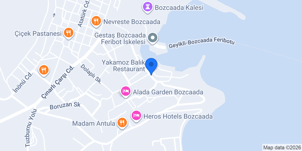 Adamarin Otel konumu