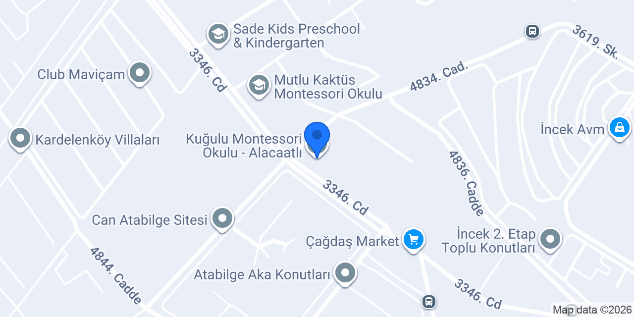 Kuğulu Montessori Okulu - Alacaatlı konumu
