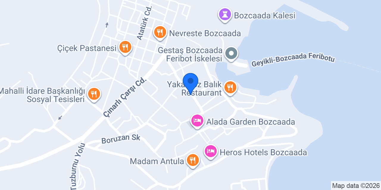 PetraAda Bozcaada konumu