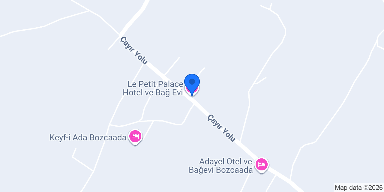 Le Petit Palace Hotel ve Bağ Evi konumu