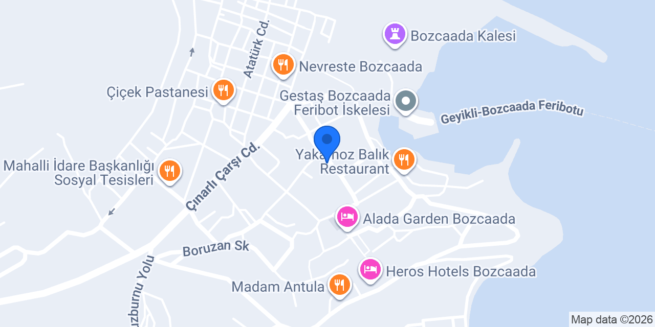 Begos Otel konumu