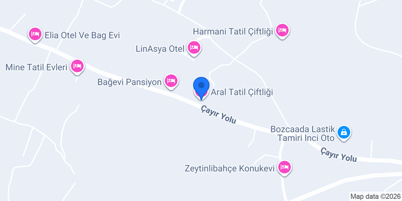 Aral Tatil Çiftliği konumu