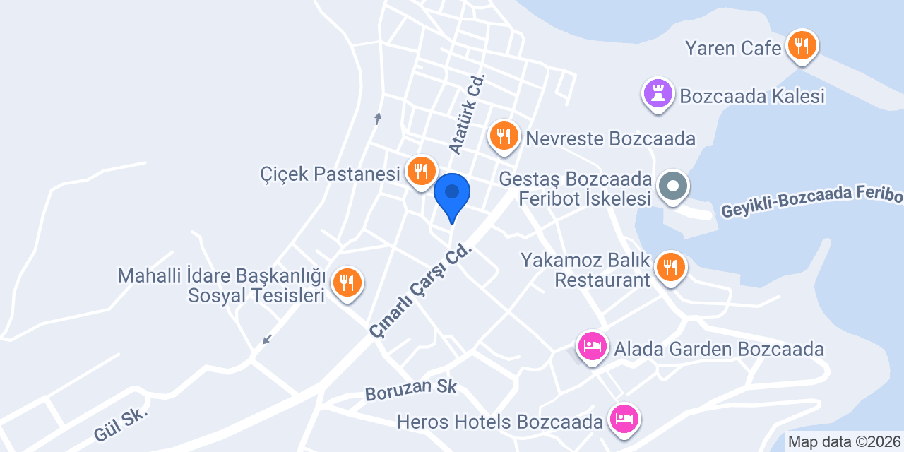 Hane Bozcaada Coctails,Coffee,Rooms konumu
