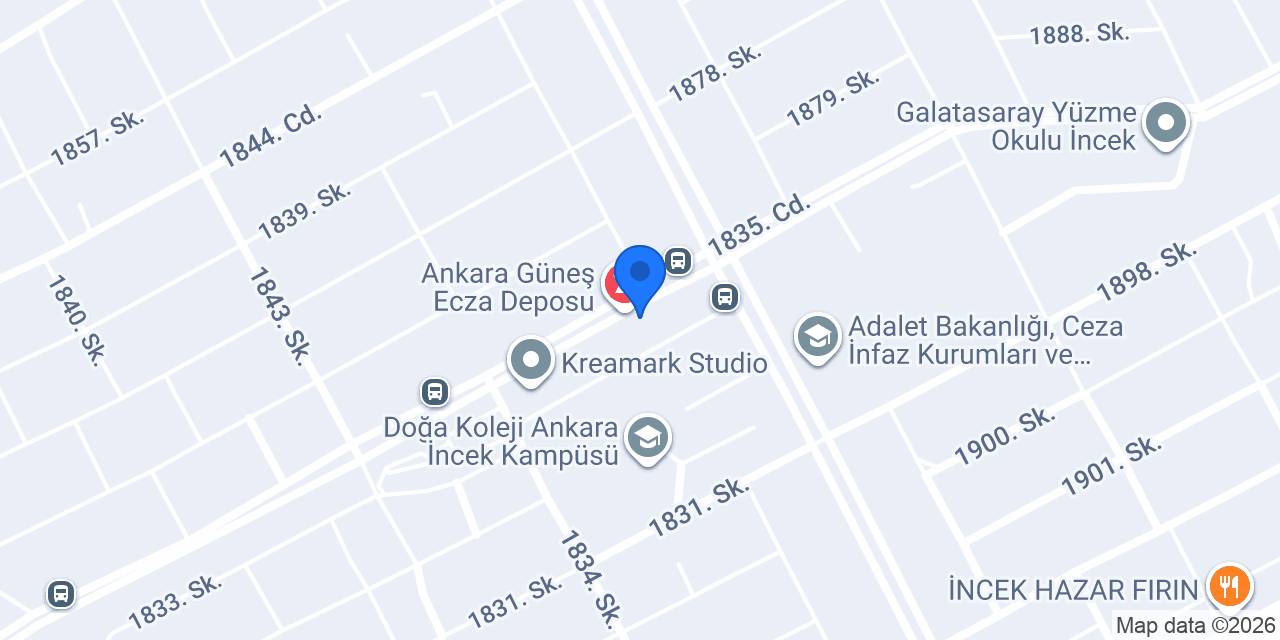 ENA VETERİNER KLİNİĞİ konumu