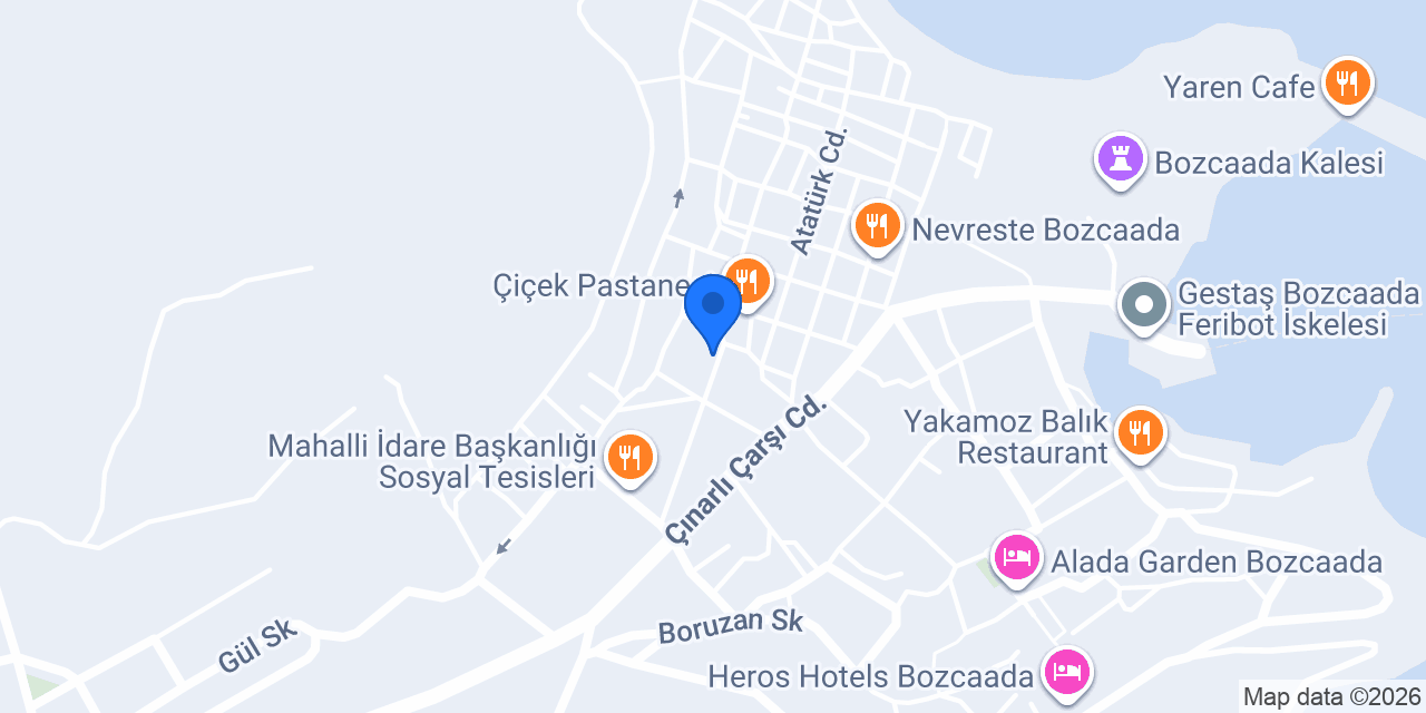 HÜYA BOZCAADA konumu