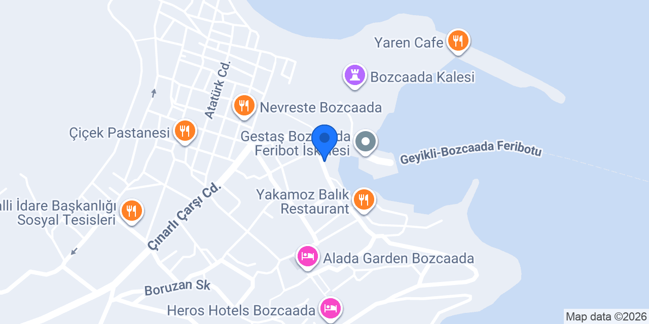 Vasilaki Tenedos konumu