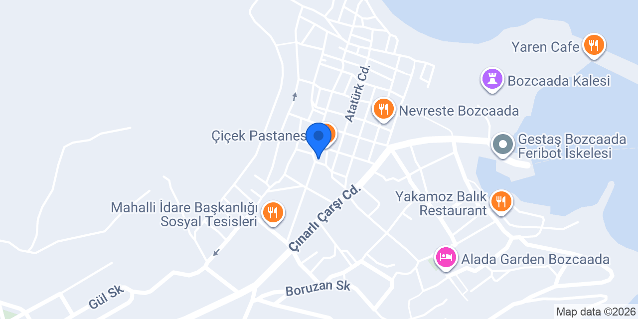 Hasanaki Bozcaada Gift & Guest House konumu