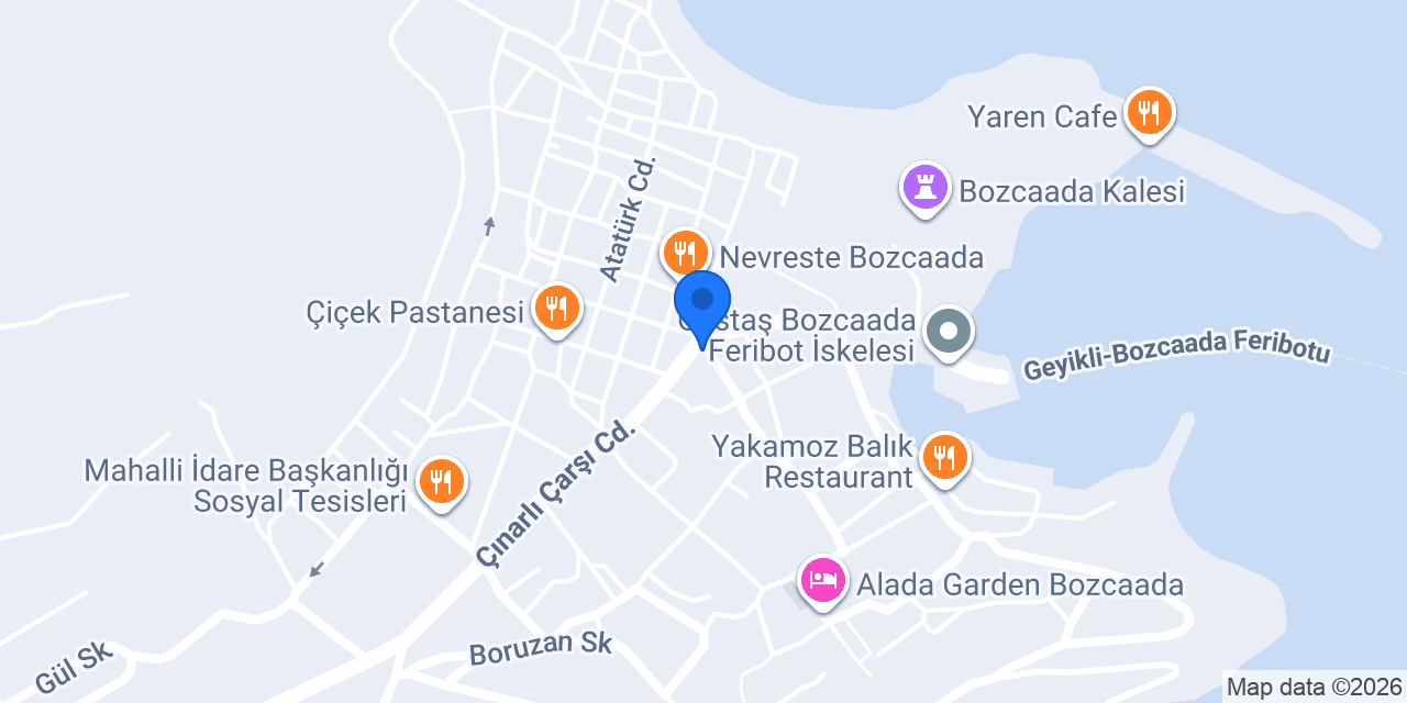 Çiçek Ada Dondurmacısı Tahir Usta konumu