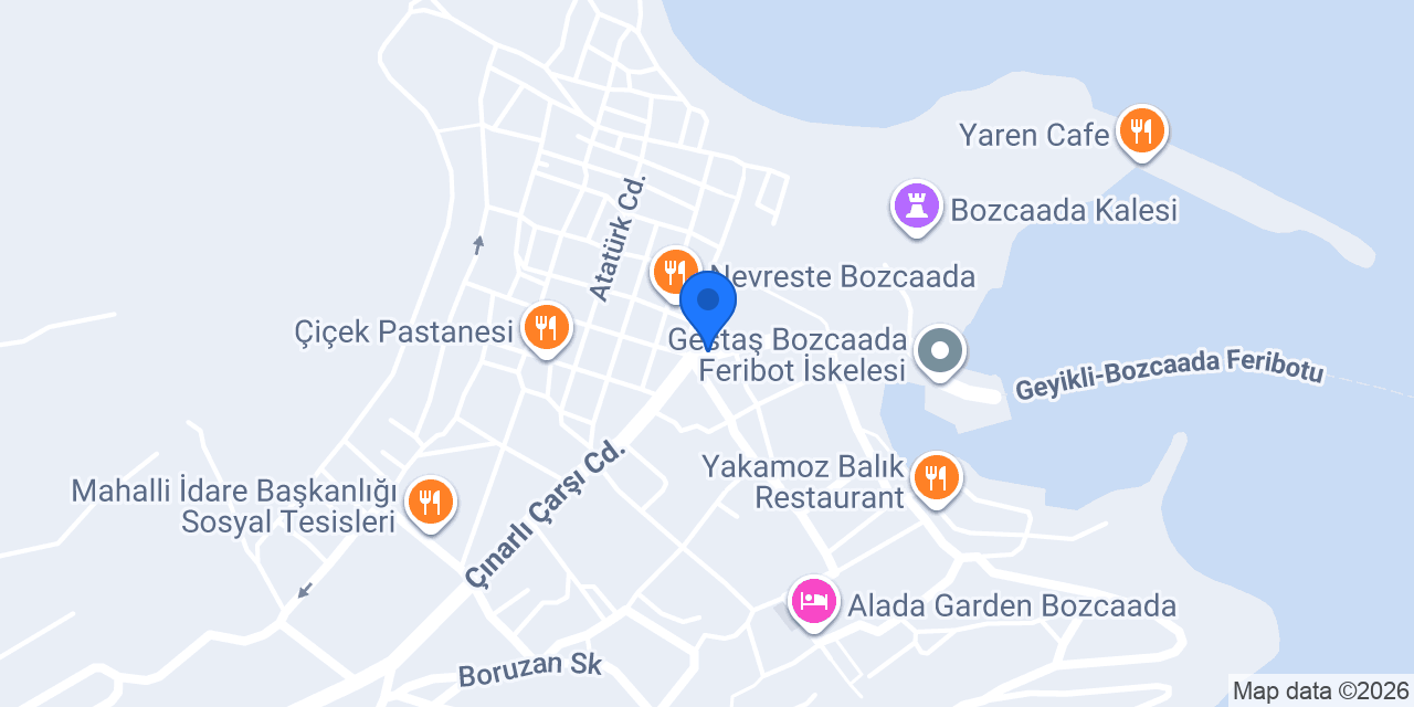Bozcaada Taksi konumu