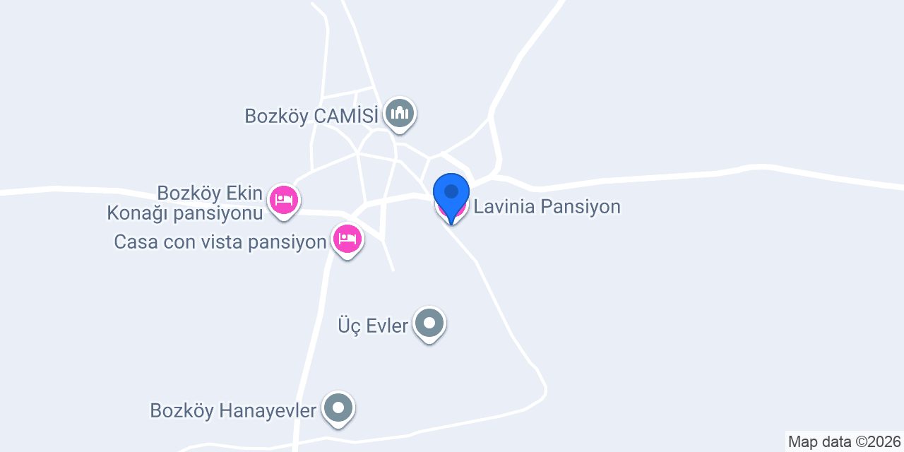 Lavinia Pansiyon konumu