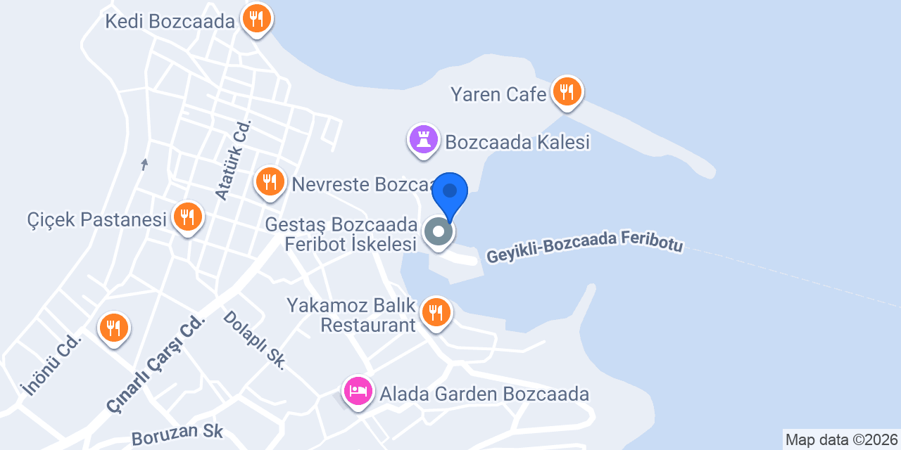 Bozcaada Tekne Turu konumu