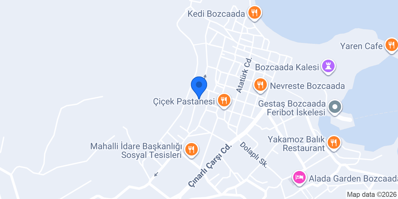 Bozcaada Fresh otel konumu