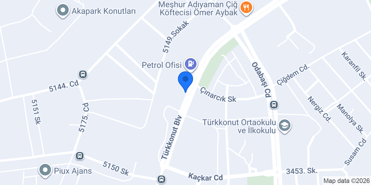 Yılkar Otoparkı konumu