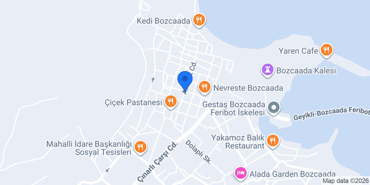 Kahverengi Roastery Bozcaada konumu