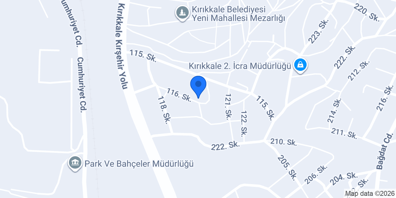 Nestone Granit Deposu konumu