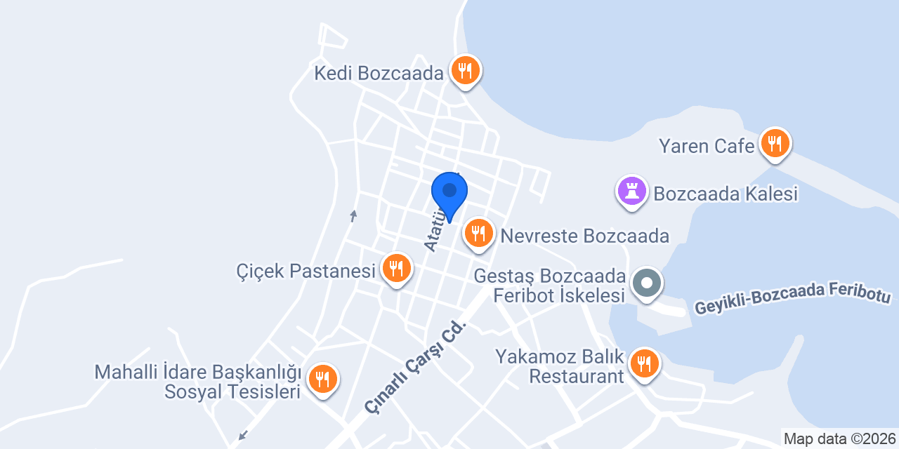 Bozca9 Restoran konumu