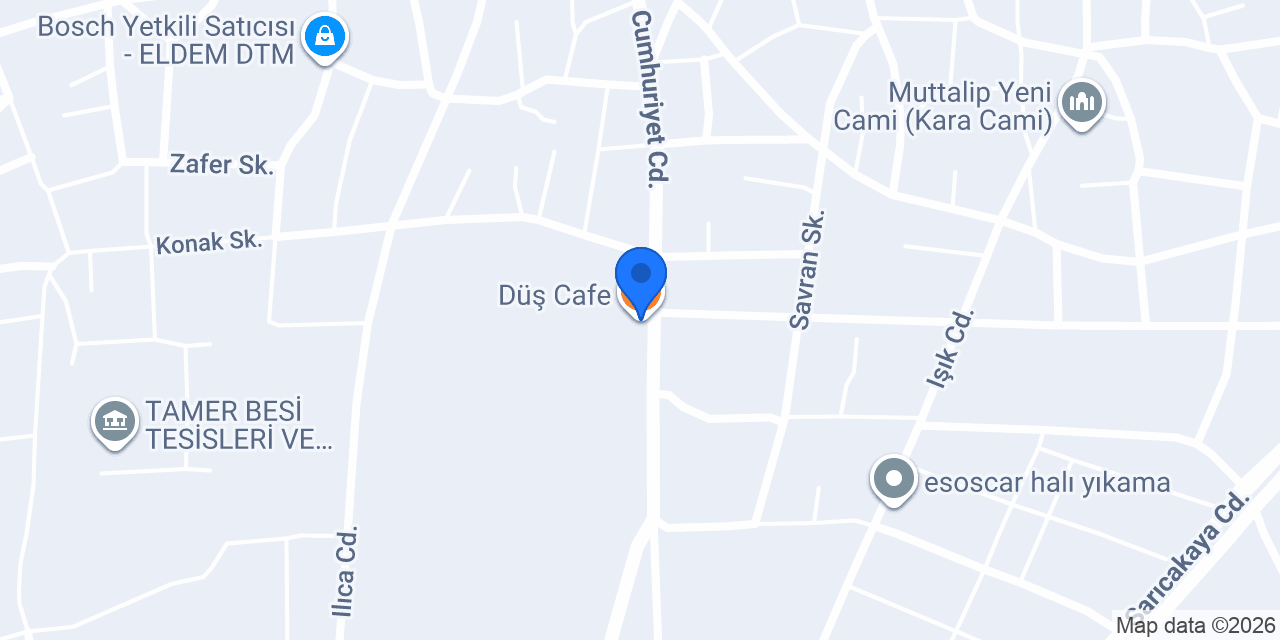 Düş Cafe konumu