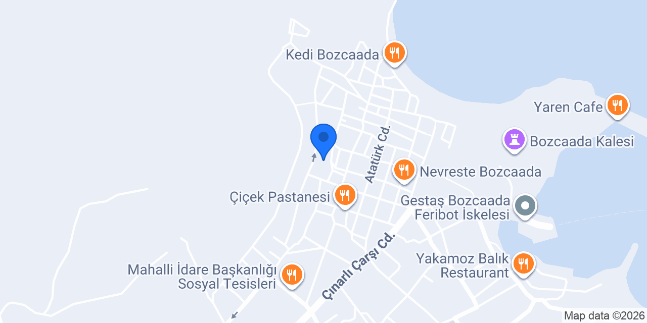 Bozcaoda konumu