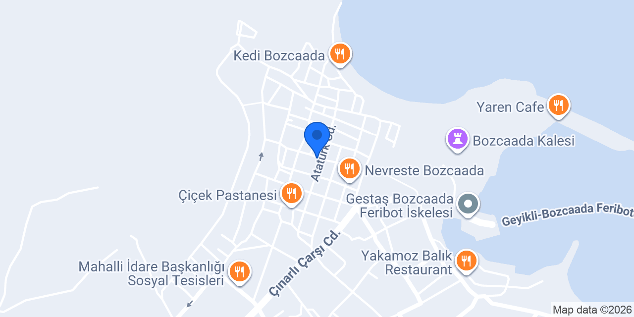 Bozcaada Masalı Butik Otel konumu
