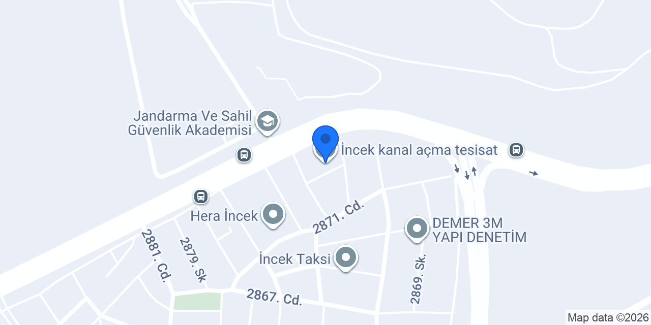 İncek kanal açma tesisat konumu