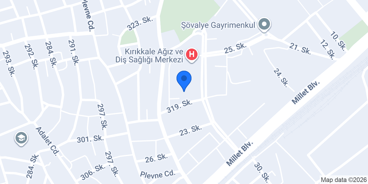 Kırıkkale Verem Savaş Dispanseri konumu