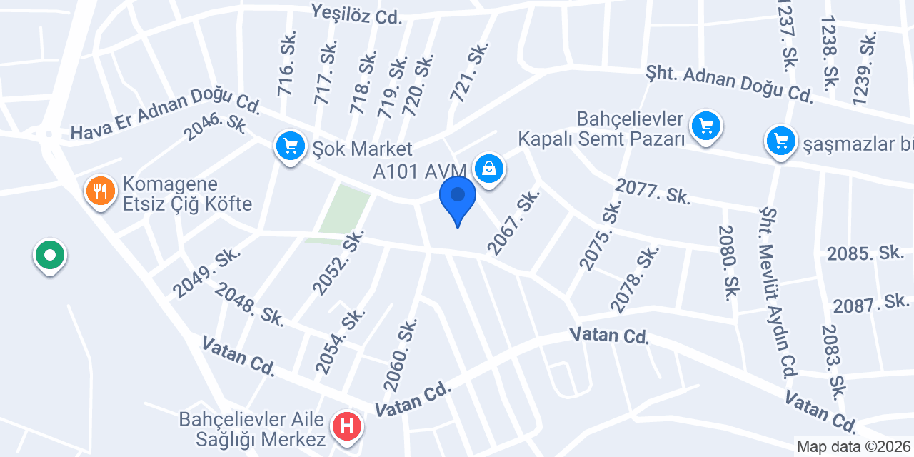 Milli Eğitim Vakfı Ortaokulu konumu