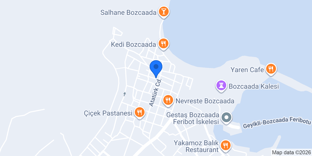 Konak Fedra Bozcaada konumu