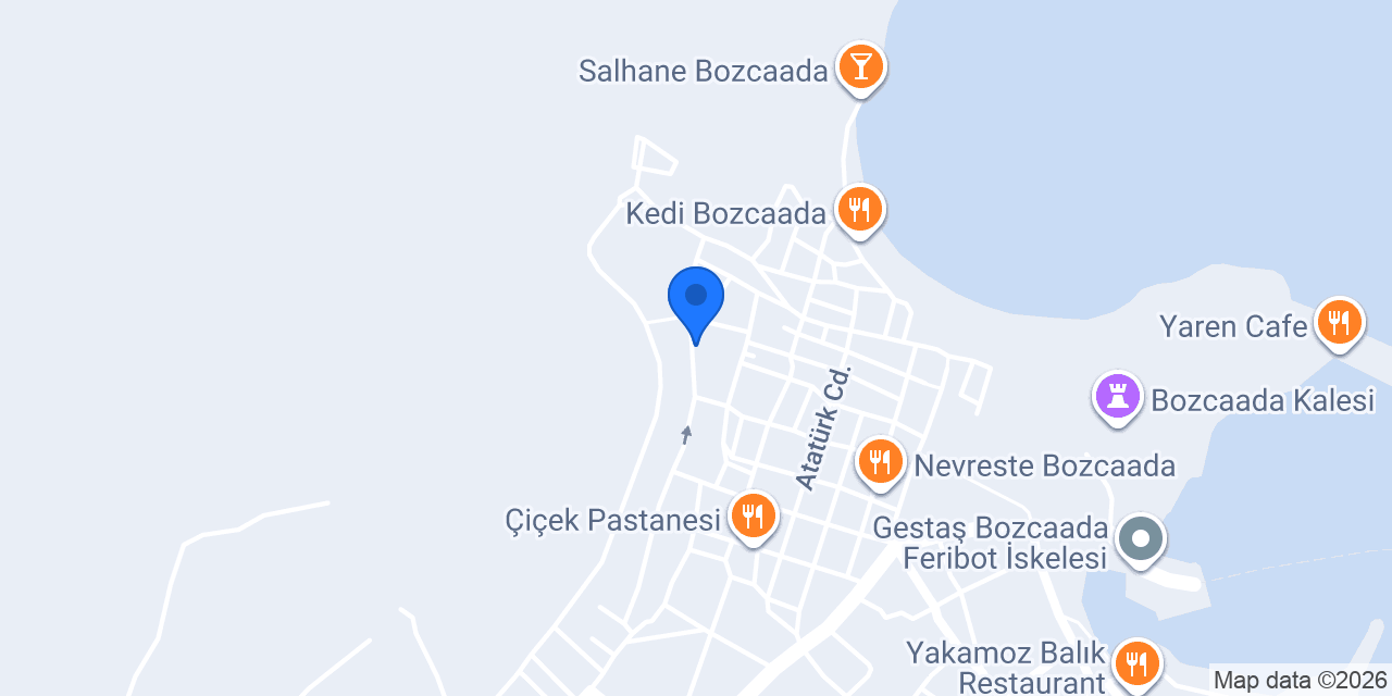 Ela Tenedos Hotel | Bozcaada konumu