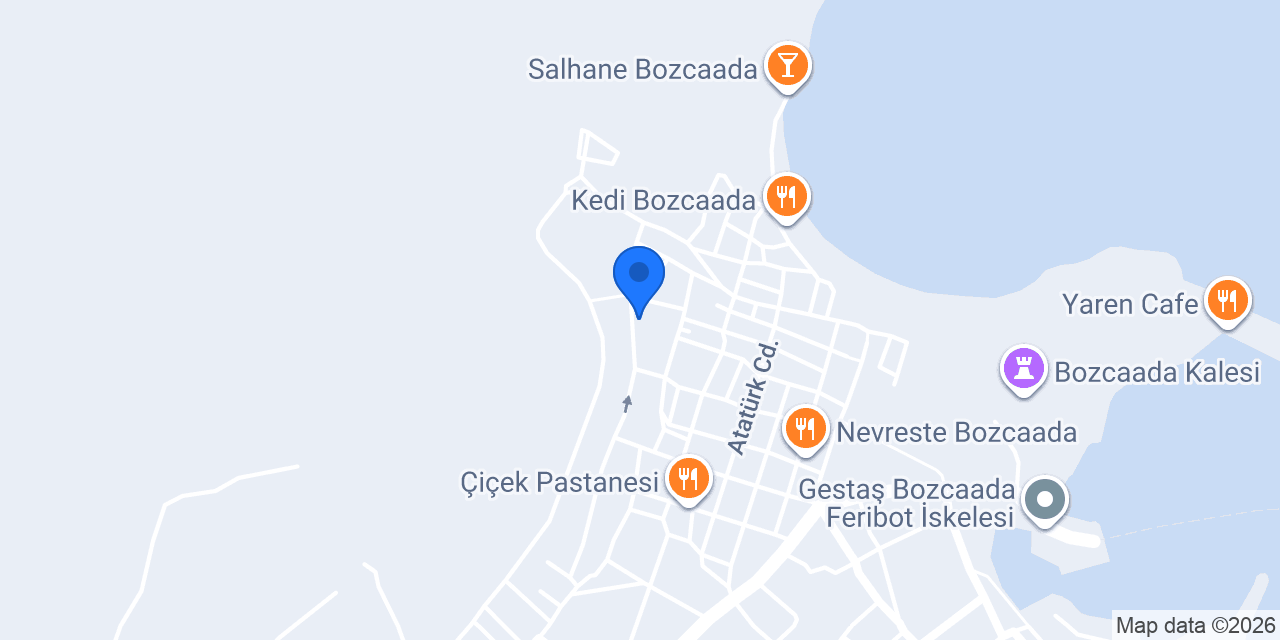 Nilada Bozcaada konumu