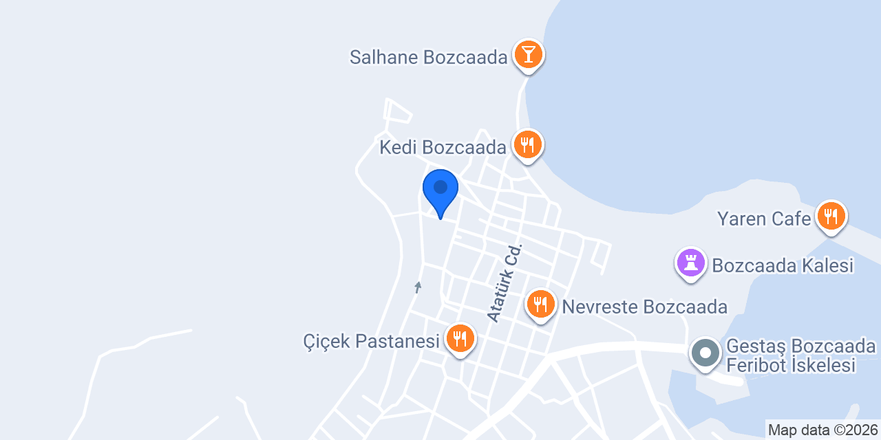 Sakin Bozcaada konumu