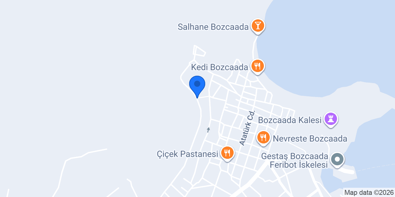 Bozcaada Teras Otel konumu