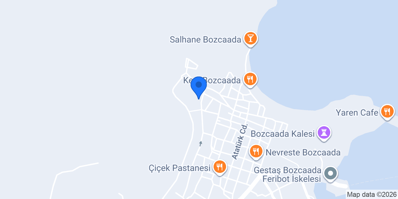 Mare Casia Bozcaada Otel konumu