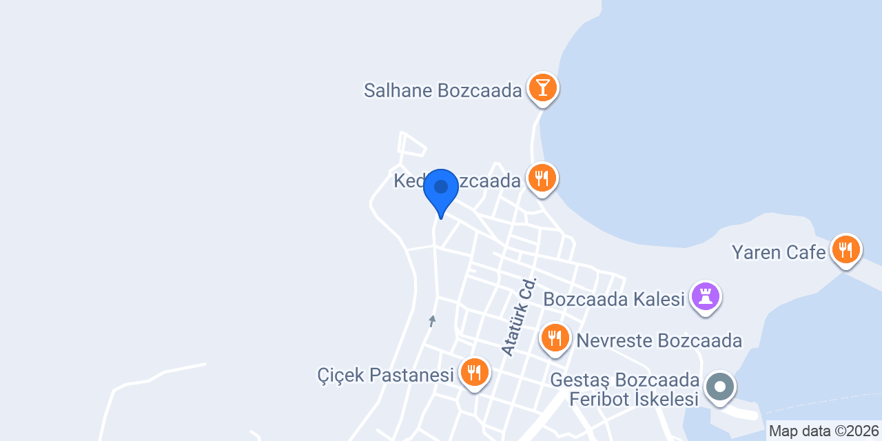 İkizler Otel Bozcaada konumu
