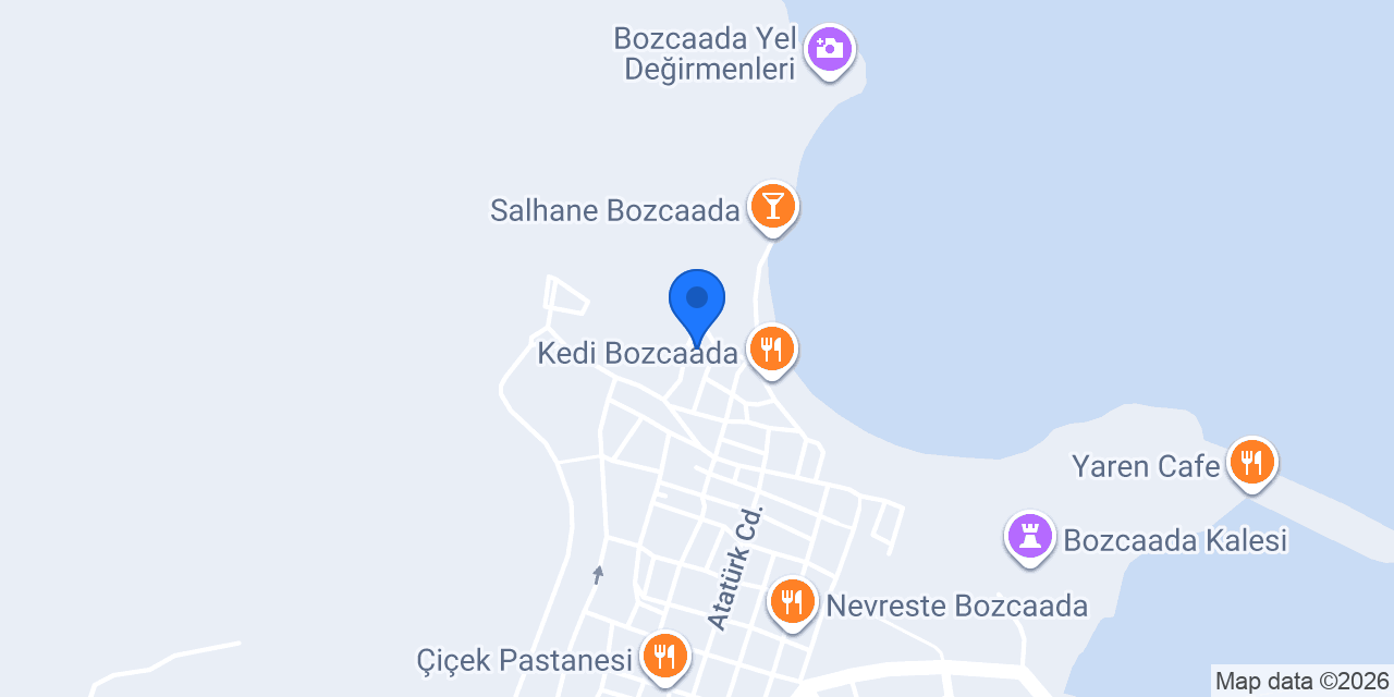 Ada Luna Bozcaada Otel konumu