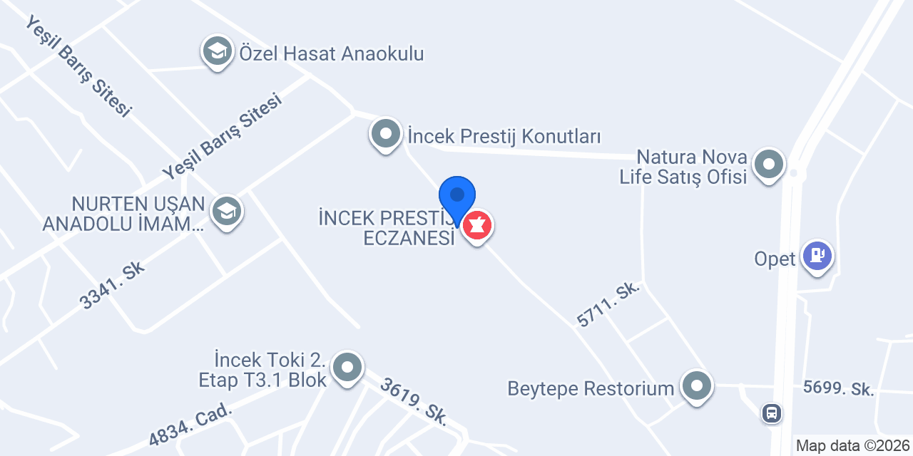 Prestij Şube konumu