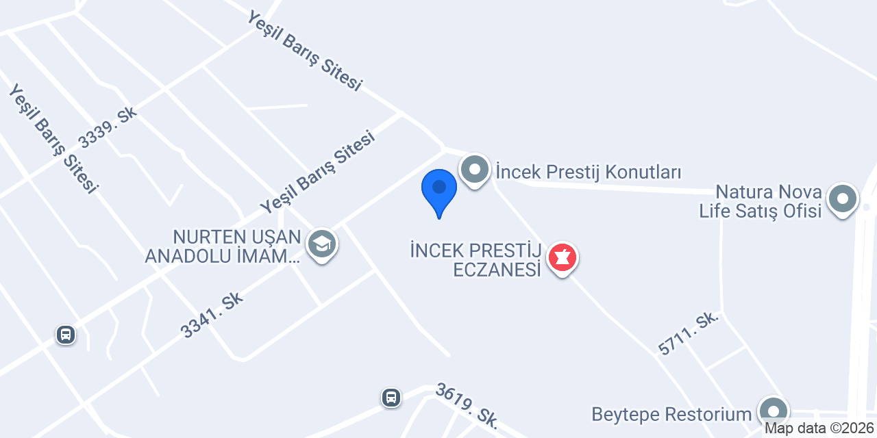 İncek Prestij Cafe konumu