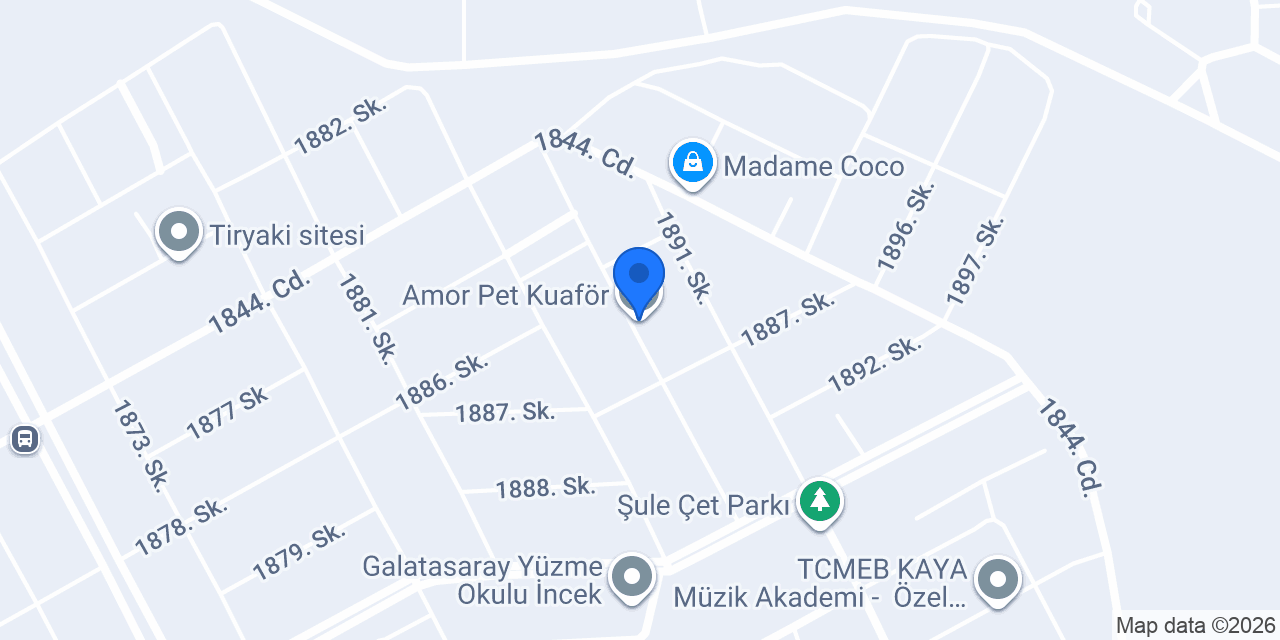 Amor Pet Kuaför konumu